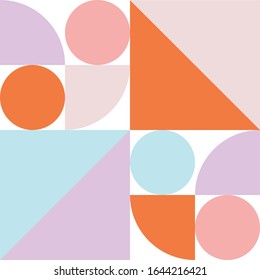 retro shapes geometric pattern vector illustration