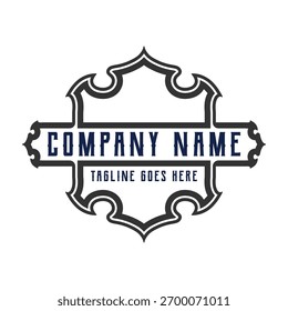 Escudo retro para la insignia Emblem Label Vector de diseño de logotipo