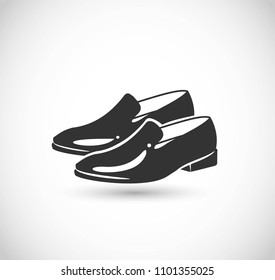 Retro shoes icon vector