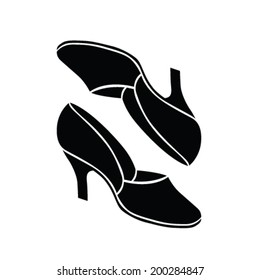 Retro shoes vector illustration