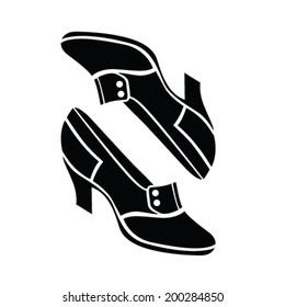 Retro shoes vector illustration