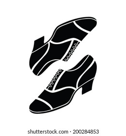 Retro shoes vector illustration