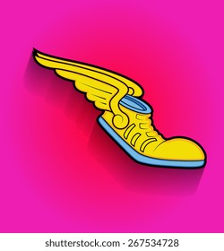 Retro Shoes with Wings