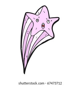 caricatura de estrella de tiro retro