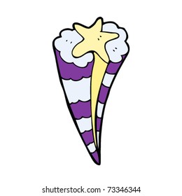 retro shooting star design element