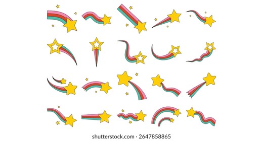 Retro Shooting Star Set Collection