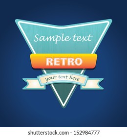 retro sign. vector illustration