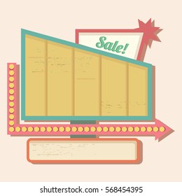 Retro Sign Vector. Vintage Sign. Vector Illustration