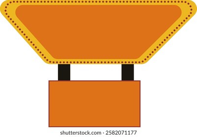 Retro Signboard Template Design Element