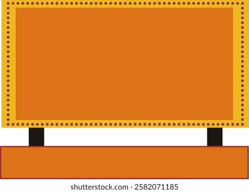 Retro Signboard Template Design Element