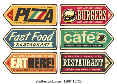 Cafe Sign Vintage Style Cafe Sign Shop Sign Pizza  Kitchen Sign Takeaway