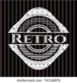 Retro silver emblem
