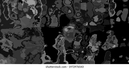 Retro Silver Gray Simple Dirty Art. Landscape Grey Details Trendy Aquarelle Fabric. Shadows Monochrome Dyed Vector Print. Cloudy Metallic Foggy Watercolour Art Illustration. Soft Gray.
