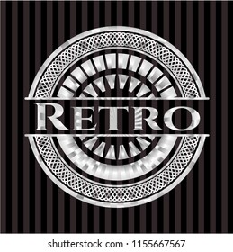 Retro silvery badge
