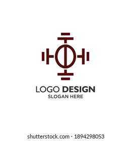 Retro and simple coffee beans logo design