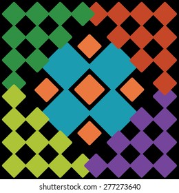 A retro simple colorful backdrop and a wallpaper. 