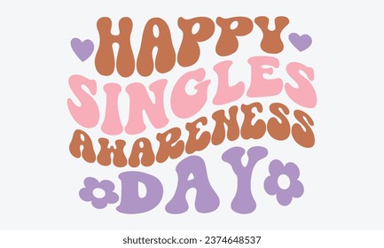 Retro Single's Day , EPS Bundle, Single design