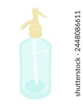 Retro siphon isolated on white - hand drawn vector illustration.