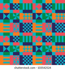 Retro Sixties Geometric Pattern