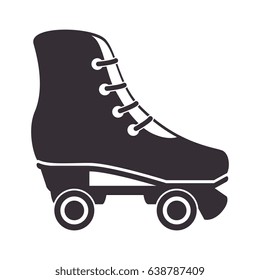 retro skate isolated icon