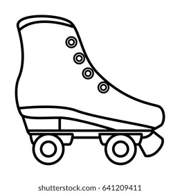 retro skate isolated icon