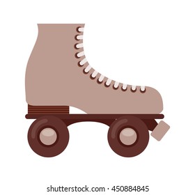 retro skate isolated icon design, vector illustration  graphic 