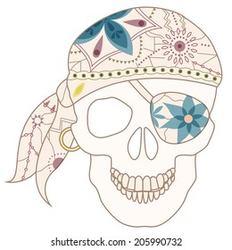 retro skull