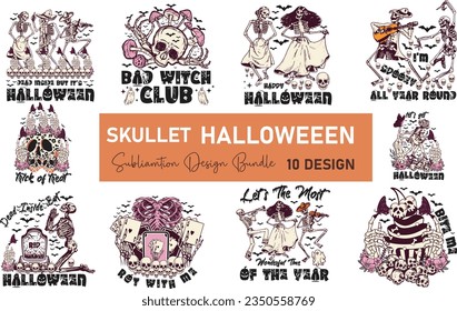 Paquete de diseño de Halloween para el Skullet Retro