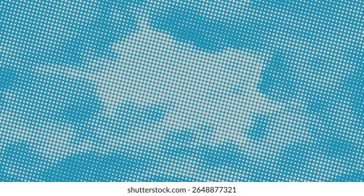 retro sky pattern on old paper texture. raster vintage clouds.
