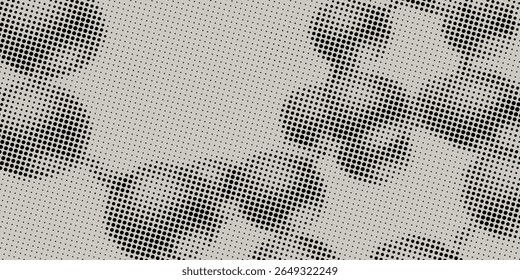 retro sky pattern on old paper texture. raster vintage clouds.

