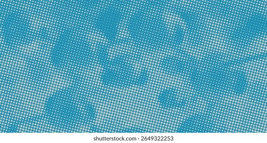 motif rétro de ciel sur vieux papier texture. raster nuages vintage.
