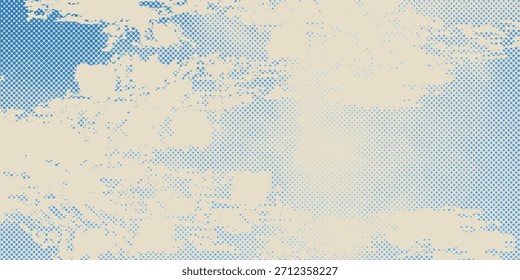 Retro-Himmelsmuster auf altem Papierhintergrund. raster vintage wolken
