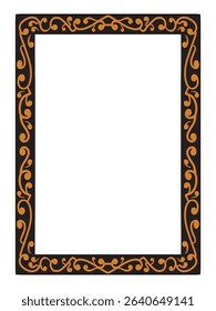 Retro Sleek Ornamental Frame Decorative Vector