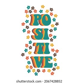 retro slogan print. hippie 80s print