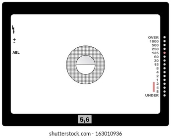 retro SLR viewfinder, with free space for your pics, vector