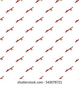 Retro smoking pipe pattern. Cartoon illustration of retro smoking pipe vector pattern for web