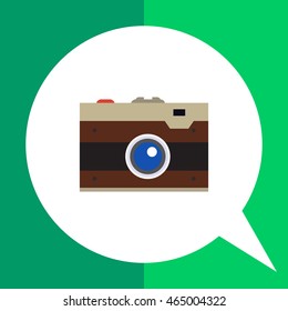 Retro snapshot camera icon
