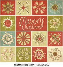 Retro Snowflakes