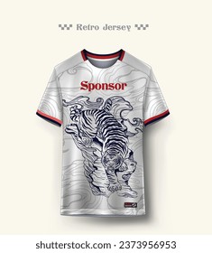 
retro soccer jersey design for sublimation