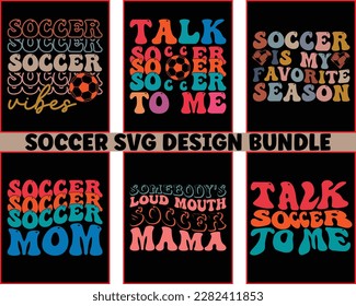 Retro Soccer Svg design bundle,Soccer Ball Svg,Soccer svg Bundle Design,Soccer Mom Svg Bundle,Soccer Quote,Game Day Svg,Sports, Cut File Cricut, svg