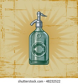 Retro Soda Siphon. Vector