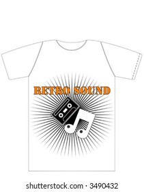 retro sound t-shirt