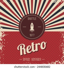 Retro Space Rocket