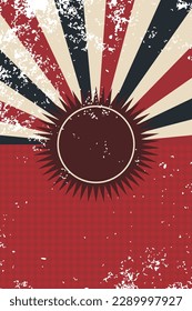 retro space rocket. 70s retro perspective lines background. Vintage colourful stripes banner, backdrop and wallpaper vector. eps version 10