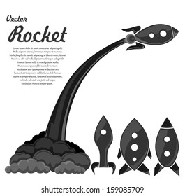 Retro space rockets