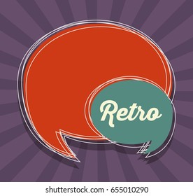 retro speech bubble icon