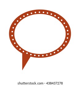 retro speech bubble isolated icon design