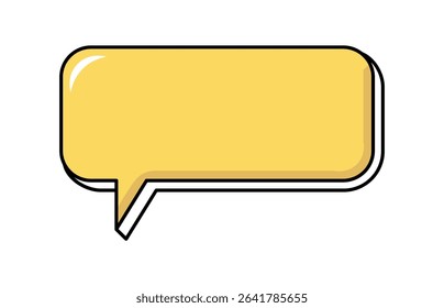 Retro speech bubble. Talk bubble text, chat box, in retro style
