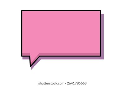 Retro speech bubble. Talk bubble text, chat box, in retro style
