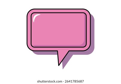 Retro speech bubble. Talk bubble text, chat box, in retro style